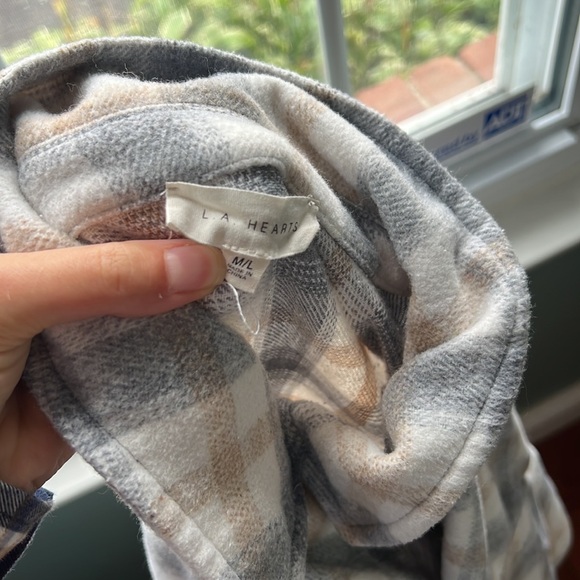 LA hearts by pac sun shacket M/L - Picture 5 of 6